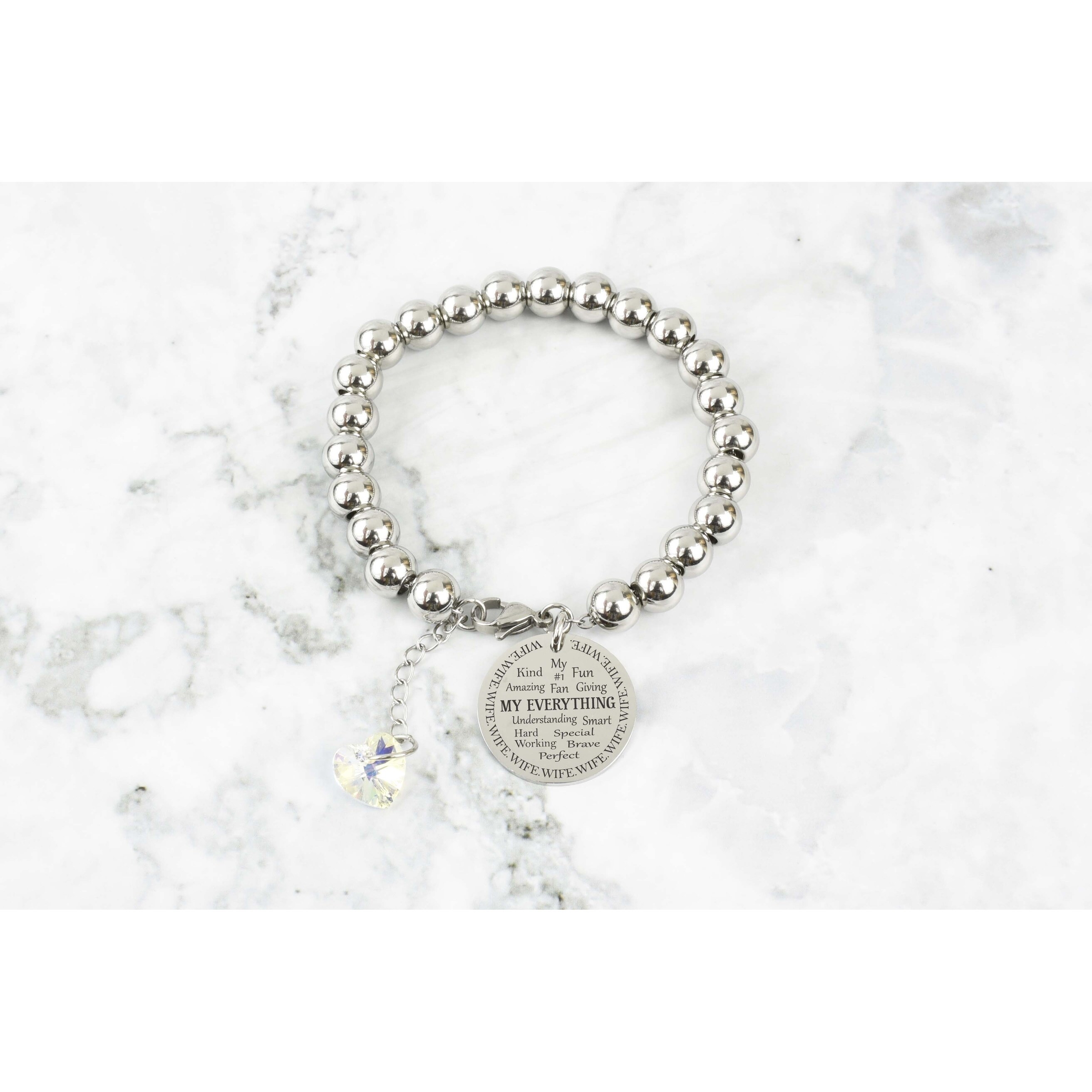 to Grandmother from Granddaughter Pink Box Genuine 12Mm Lava and Hematite Mix Bracelet Silver to Grandmother from Granddaughter Pink Box Genuine 12Mm Lava and Hematite Mix Bracelet Silver